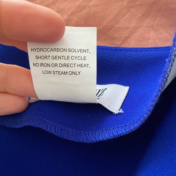 Rene Ruiz Collection Size 8 Blue Cut Out Wing Sleeve Knee Length Cocktail Dress - Picture 5 of 12